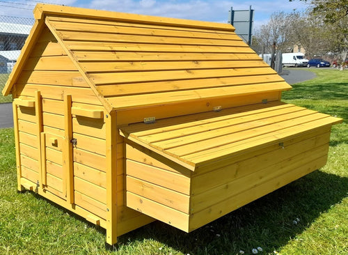 Extra Large Wooden Chicken Coop Hen House Nest Box Slide Tray
