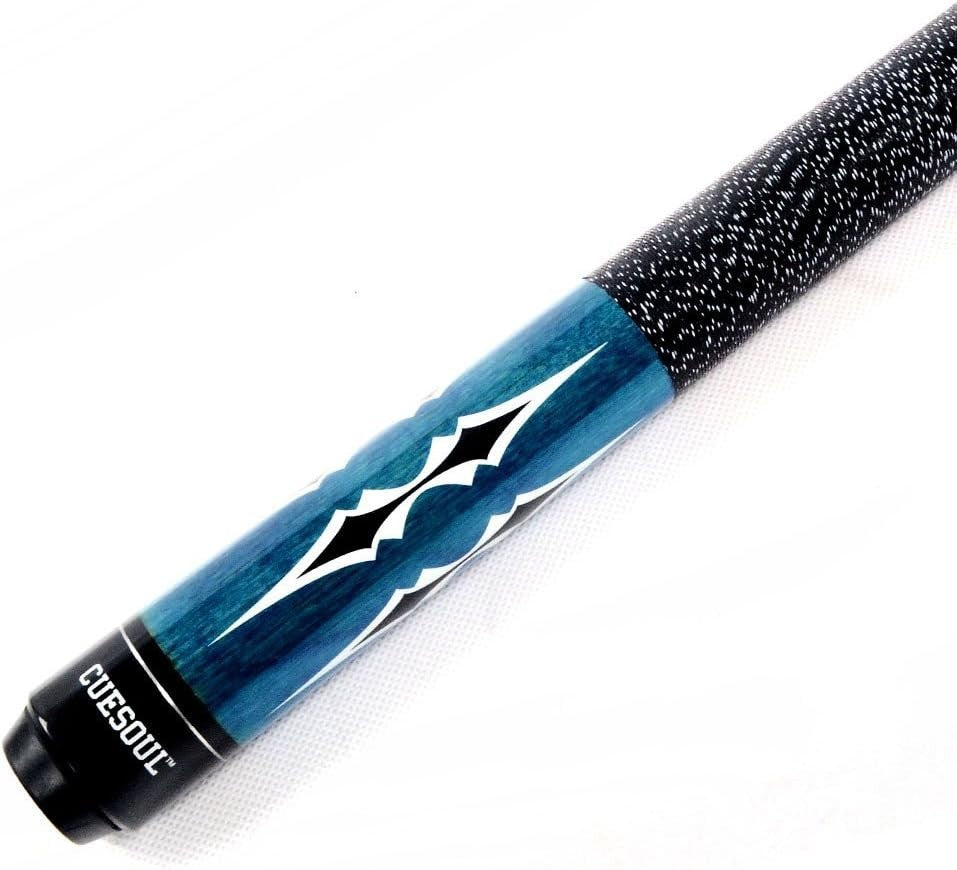 58” Billiard Pool Cue 11.5mm Tip 1/2 Joint Irish Linen Grip 19oz