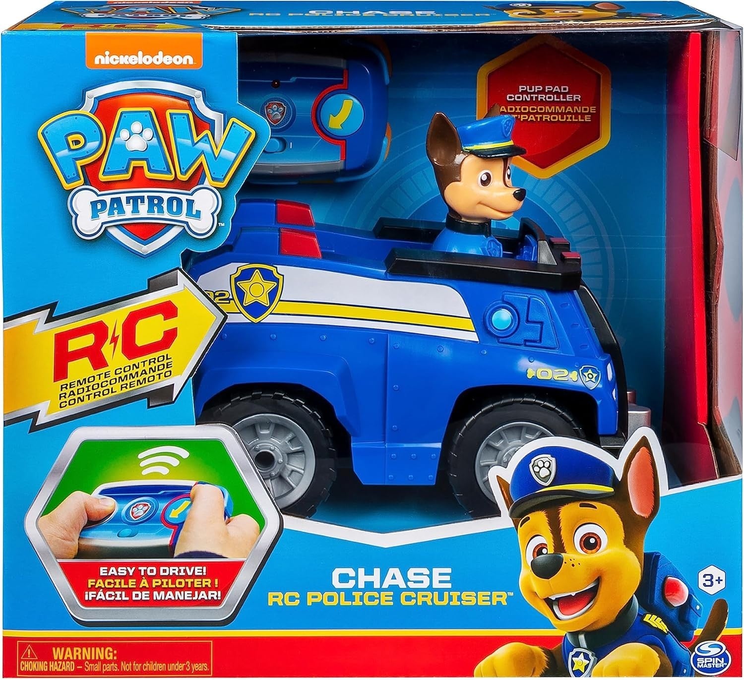PAW Chase RC Police Cruiser – 2-Way Remote Control Toy for Kids 3+