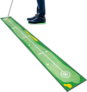 Golf Putting Mat Indoor Outdoor Practice Green 40in Anti Slip Training Aid