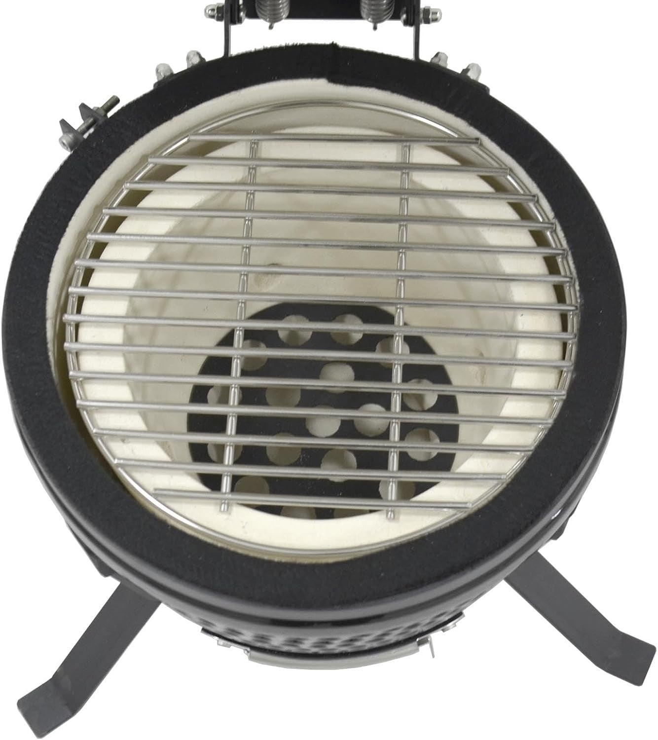 13" Ceramic Kamado Charcoal BBQ Grill Mini Egg Smoker Oven with Stand Outdoor