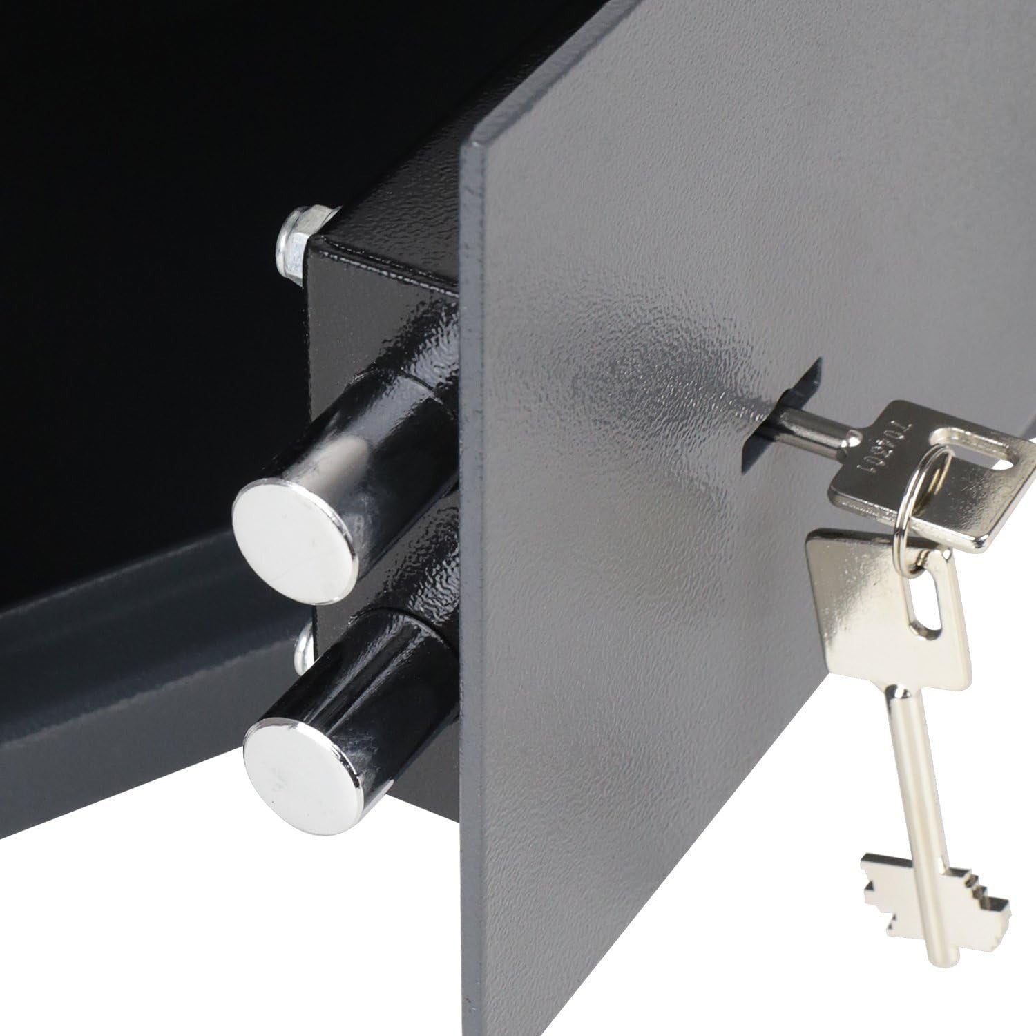 Steel Security Safe Box Key Lock Cash Jewelry Document Home Office