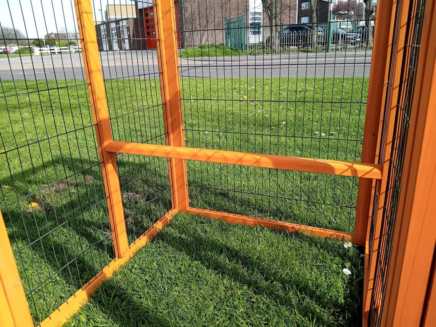8FT XXL Portable Chicken Coop on Wheels 3mm Wire Run