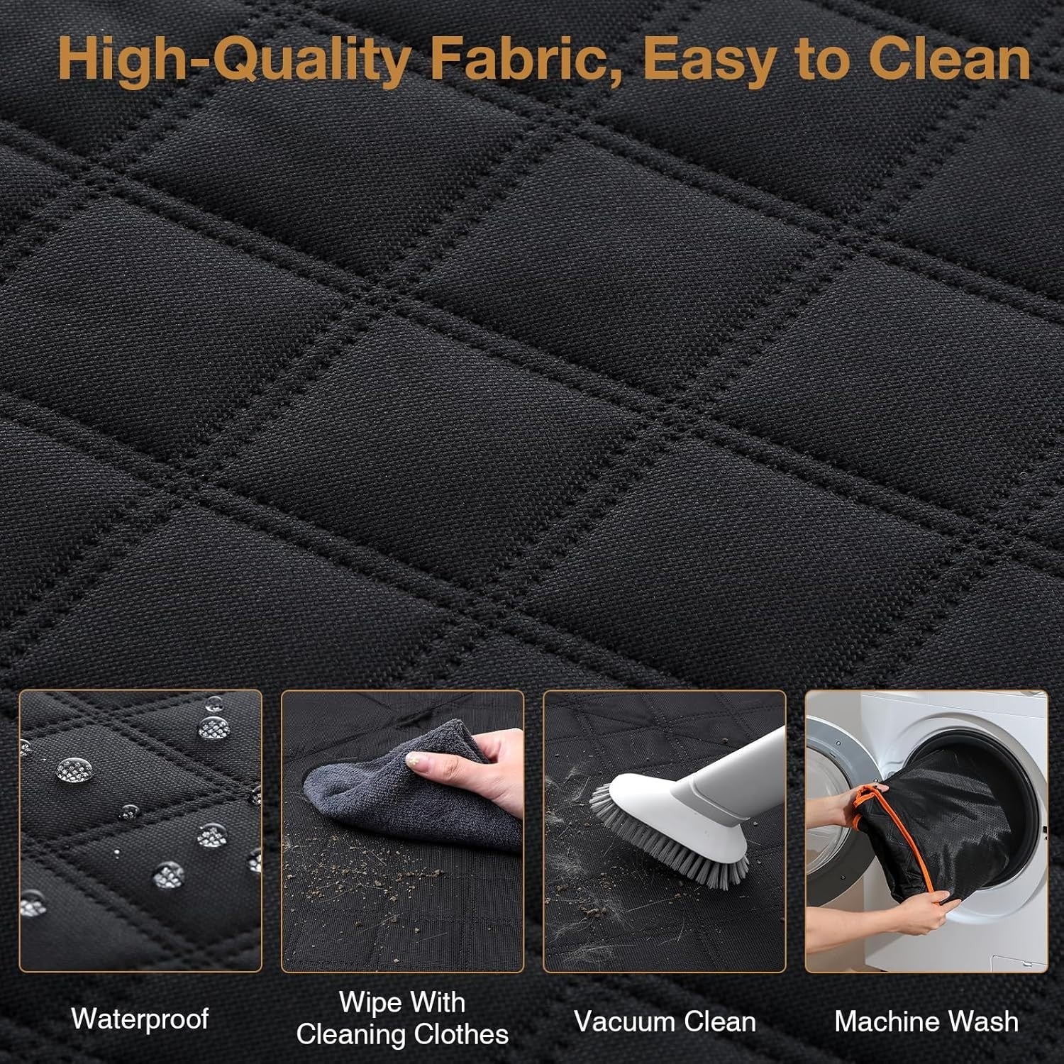 Dog Car Seat Extender Hard Bottom Waterproof Hammock 150kg Load