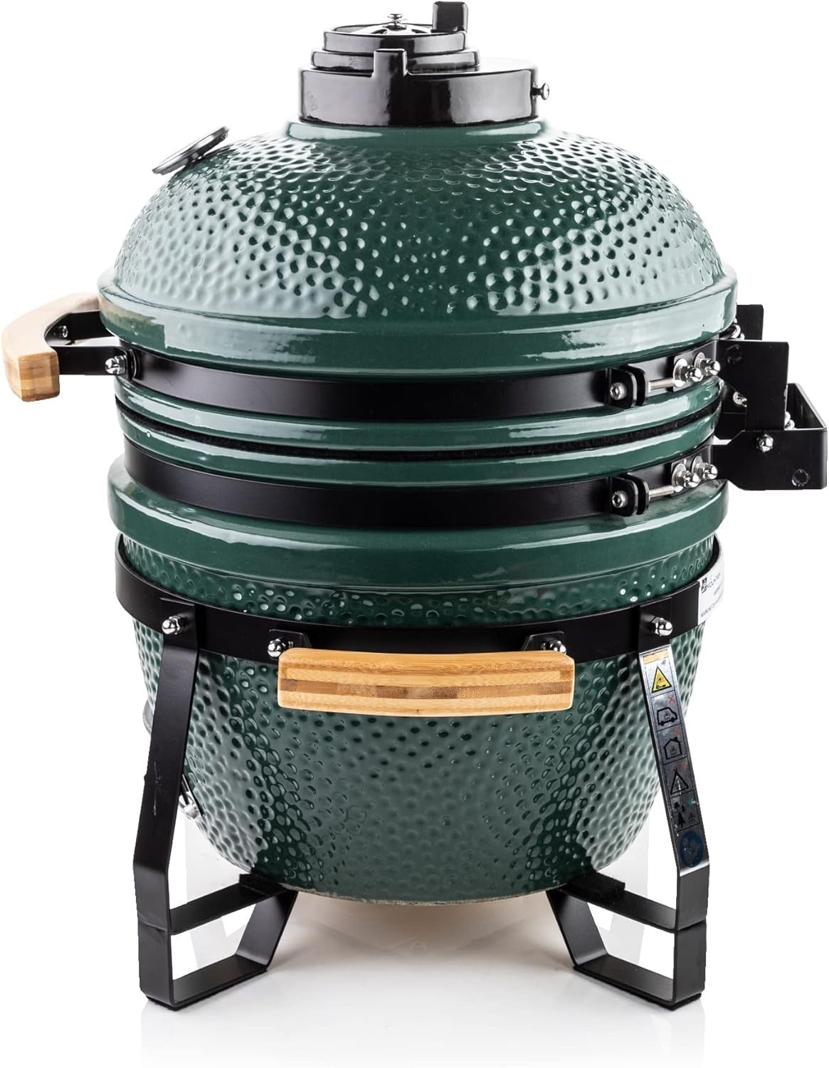 Ceramic Charcoal BBQ Grill with Stand & Cover – Green Kamado Egg Smoker