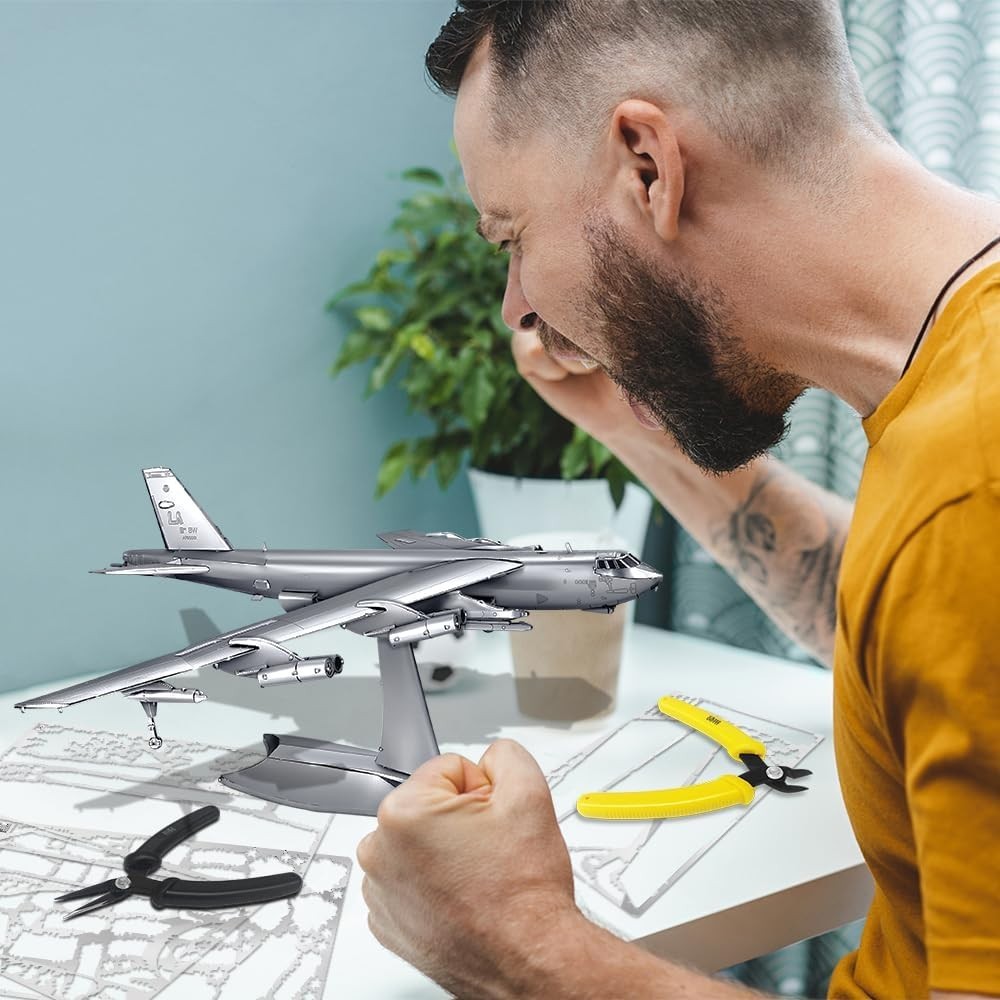 Metal 3D Puzzle B-52 Stratofortress Bomber Model Kit – Stainless Steel Craft