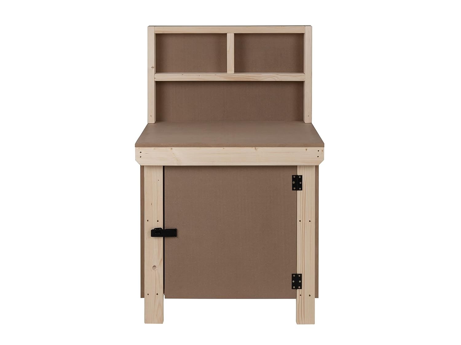 3ft Heavy Duty MDF Workbench with Lockable Cupboard & Back Panel – Garage Table