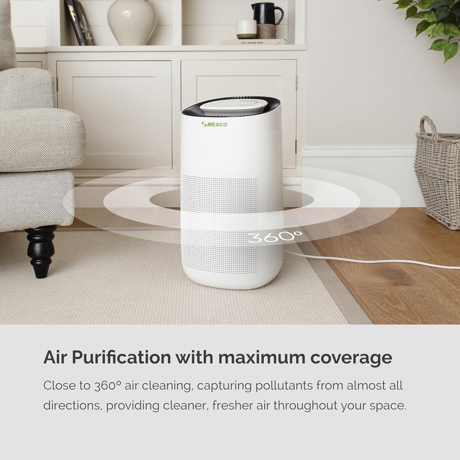 Smart WiFi Air Purifier HEPA Large Room Allergy Dust Smoke Control