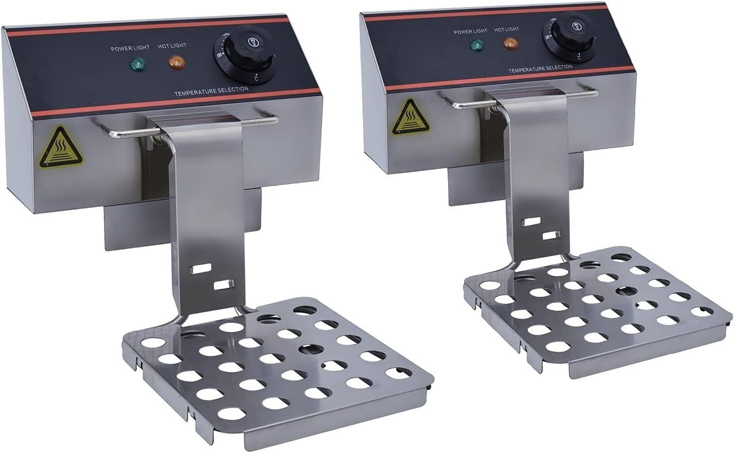 12L Double Electric Deep Fat Fryer 6000W Stainless Steel Countertop