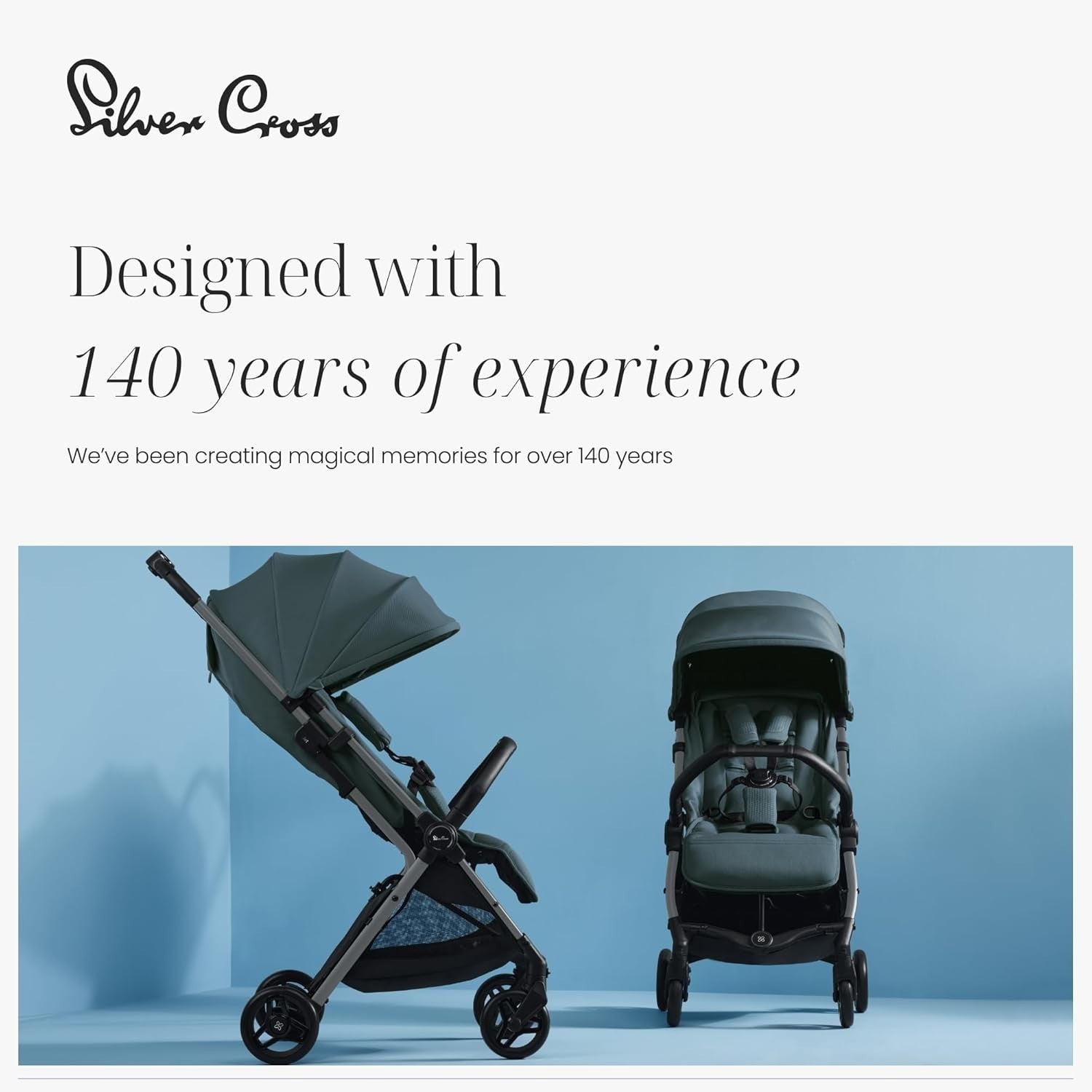 Cabin Size Travel Pushchair Lie-Flat Lightweight Foldable Stroller 0–22kg