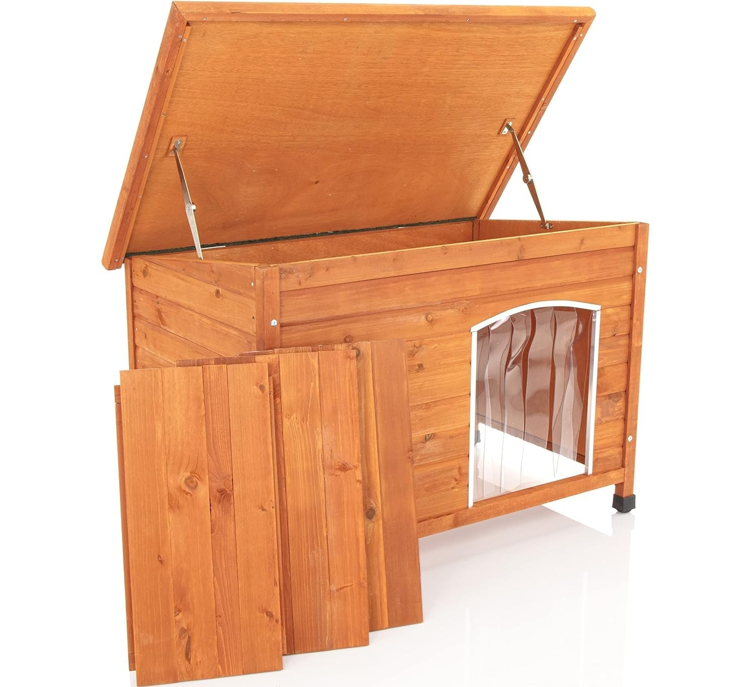 Insulated Medium Dog House Outdoor Kennel | 101x66x70.5cm Weatherproof