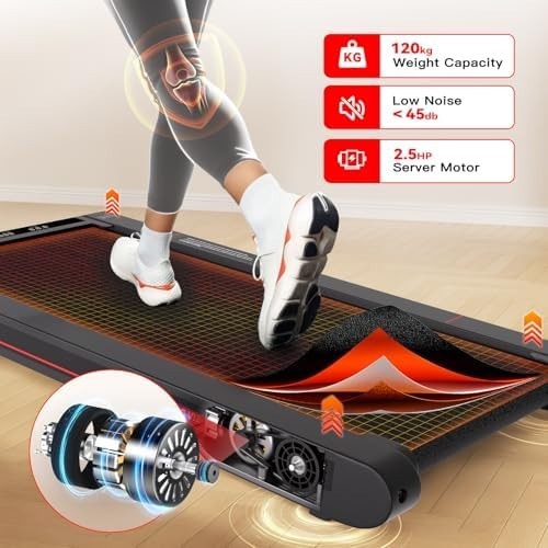 4-in-1 Vibration Walking Pad Under Desk Treadmill with Incline & App RM02