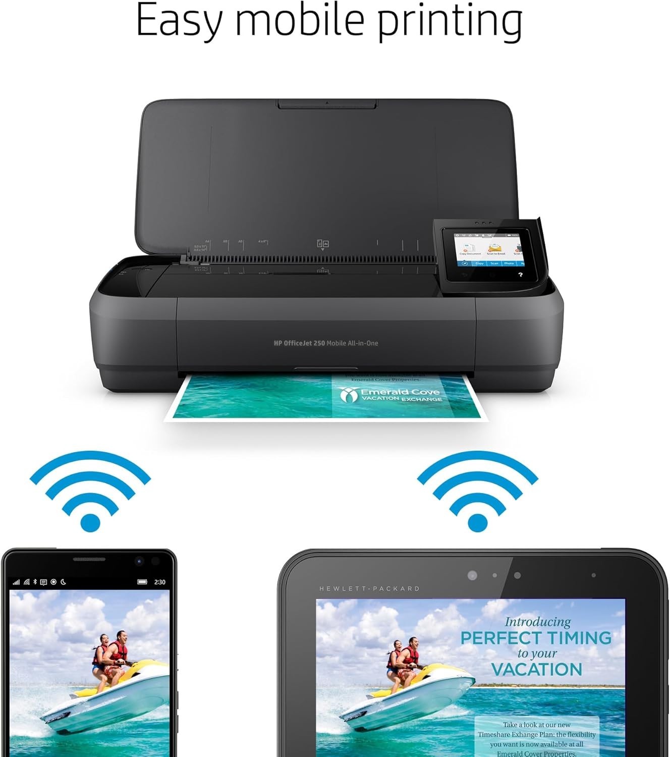 Portable All-in-One Colour Printer | OfficeJet 250 | Wireless | Touchscreen