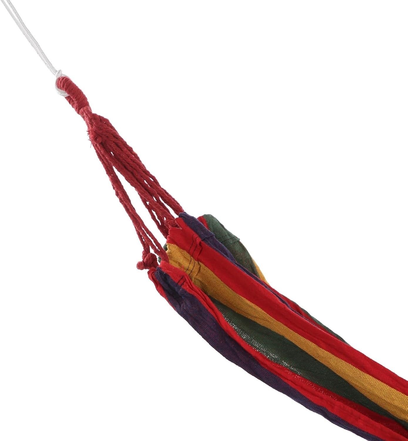 Portable Single & Double Camping Hammock, Lightweight Canvas Travel Outdoor