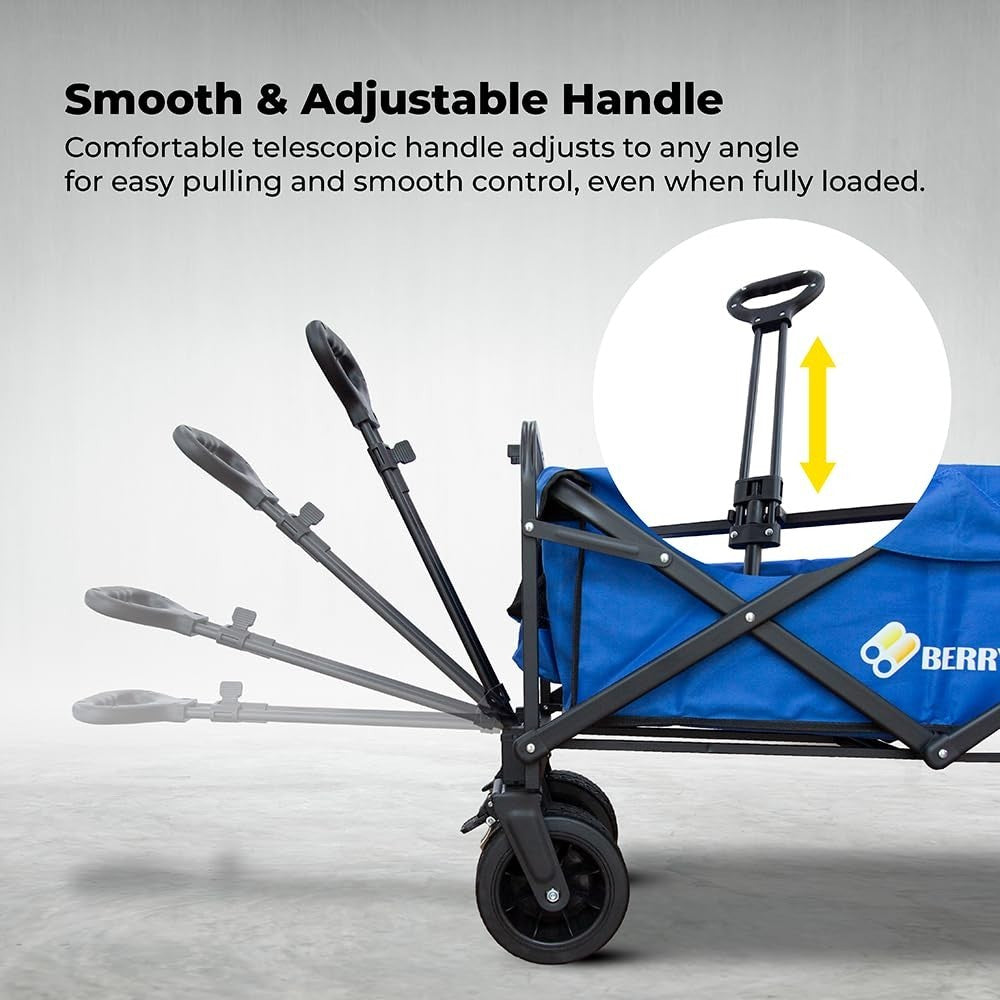 Heavy Duty Collapsible Wagon 150KG for Camping, Beach & Garden Use