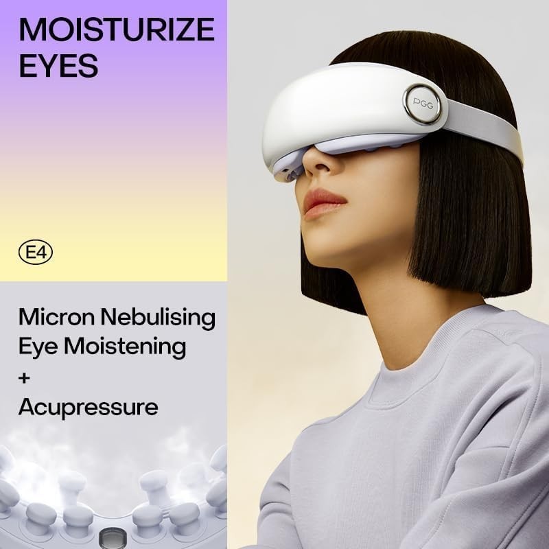 Luxury Steam Heated Eye Massager Bluetooth Dry Eye Puffiness