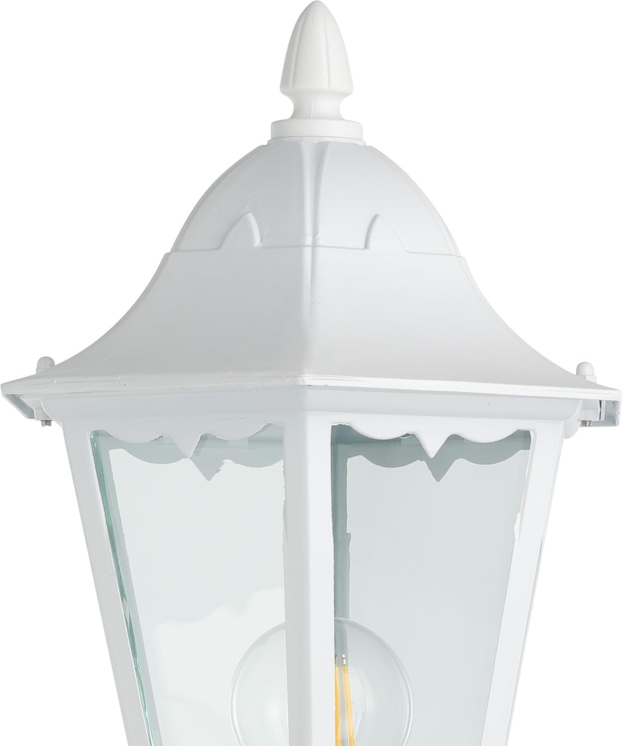 120cm Victorian Outdoor Lamp Post White Cast Aluminium