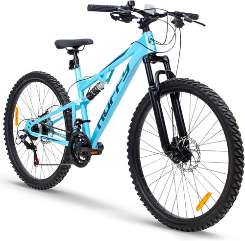 26" Full Suspension MTB Bike Teen 21-Speed Disc Brakes Trail Off-Road
