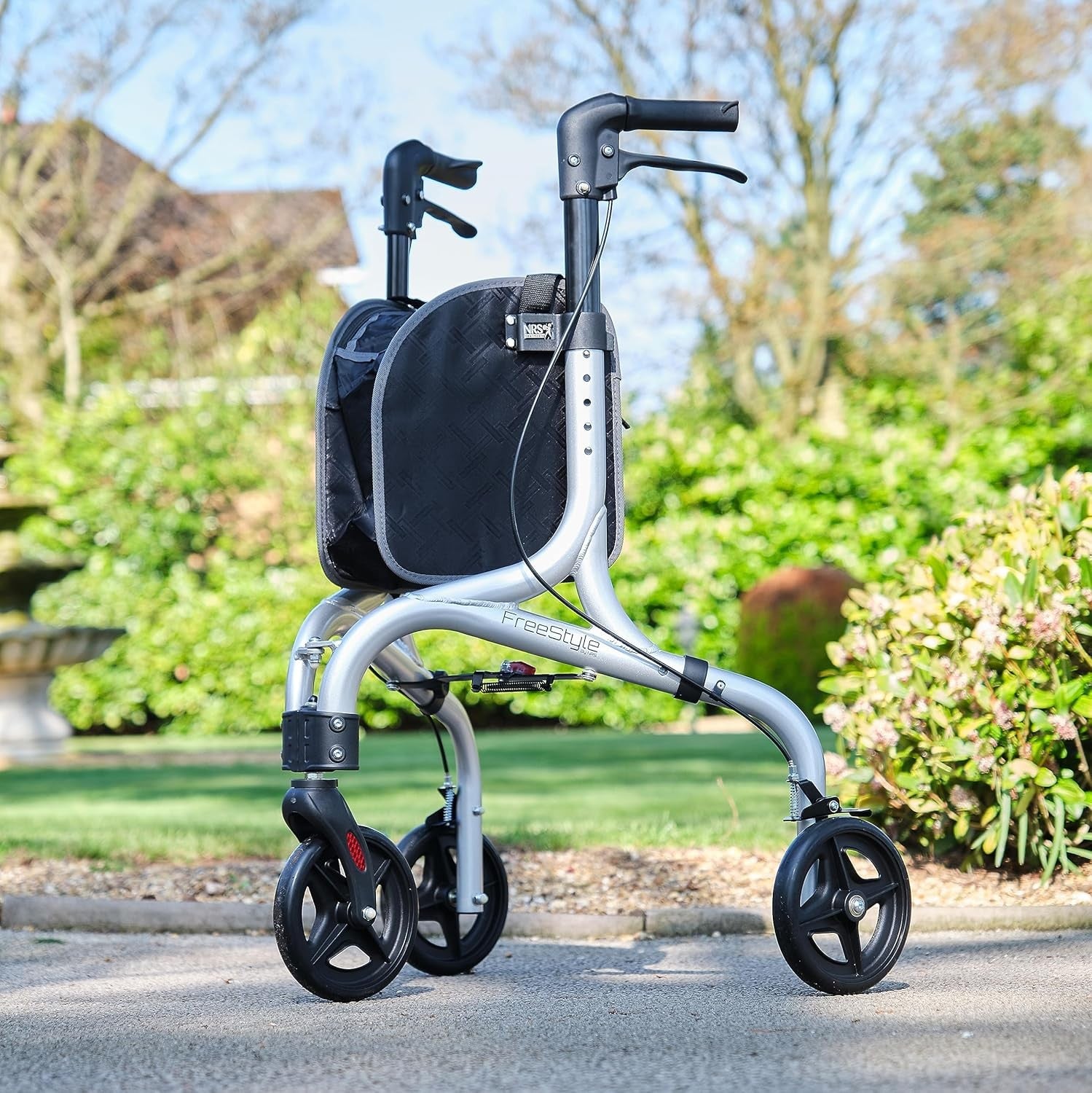 3 Wheel Rollator Walker Ultra Lightweight Folding Mobility Travel Ready