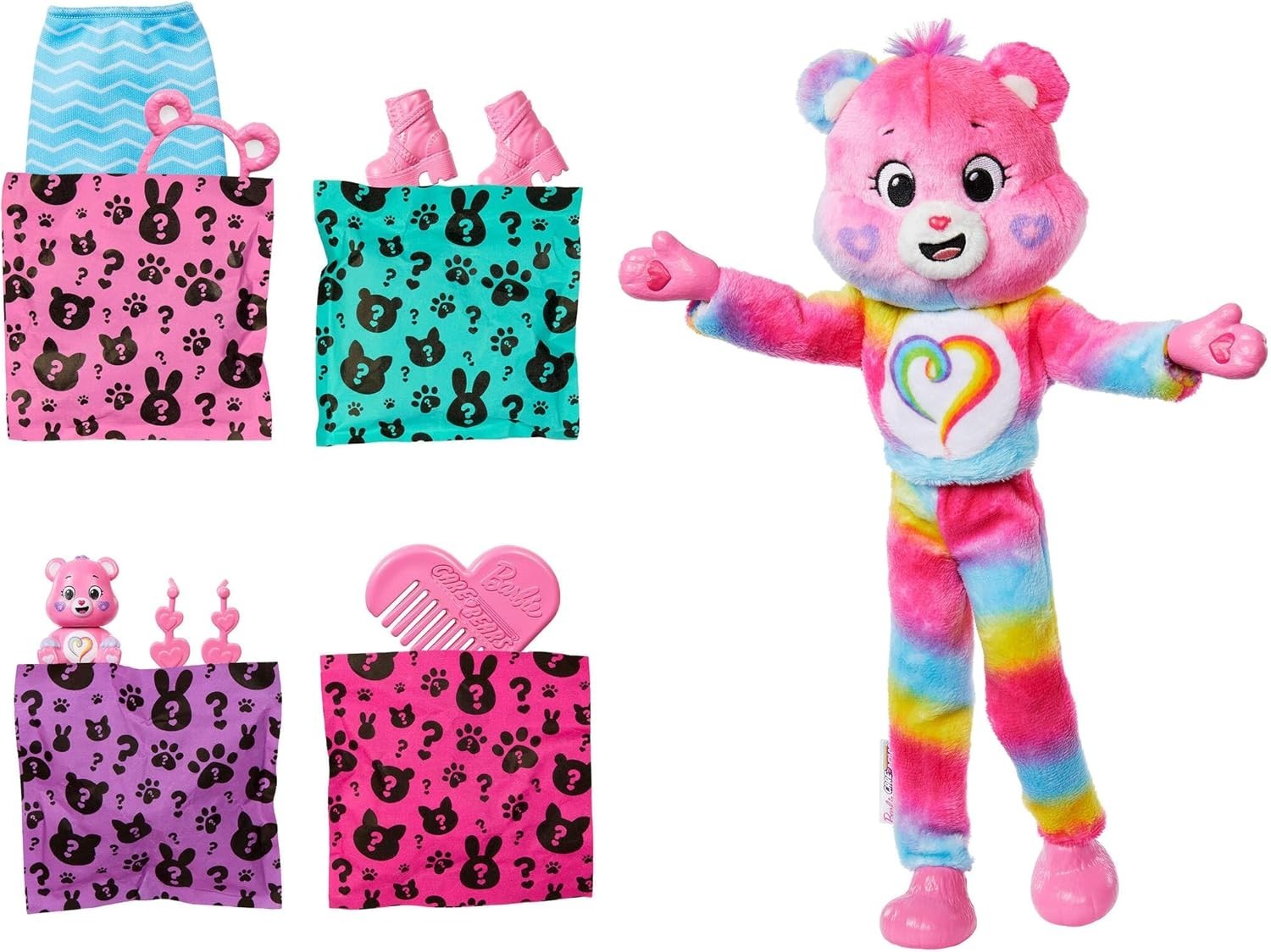 Surprise Plush Costume Doll Set Color Change Mini Bear Accessories