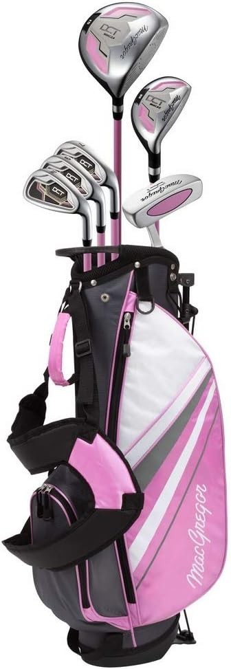Left Hand Junior Girls Golf Club Set Ages 9–12 Driver Hybrid Irons Bag
