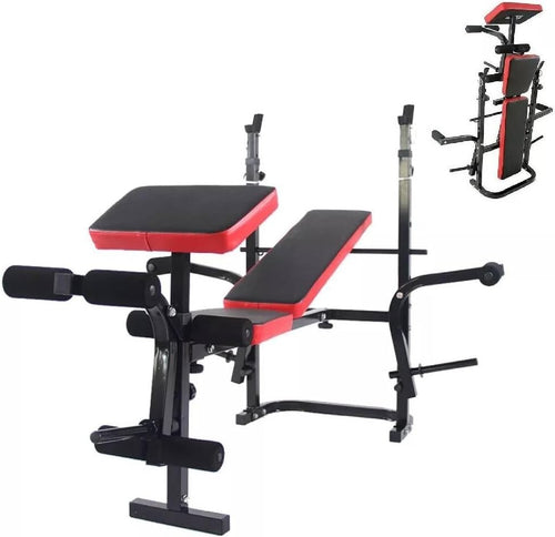 Foldable Multi-Press Home Gym Bench With Sit-Up & Leg Extension