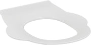 School WC Toilet Seat Ring with Handles White Polypropylene 305mm High