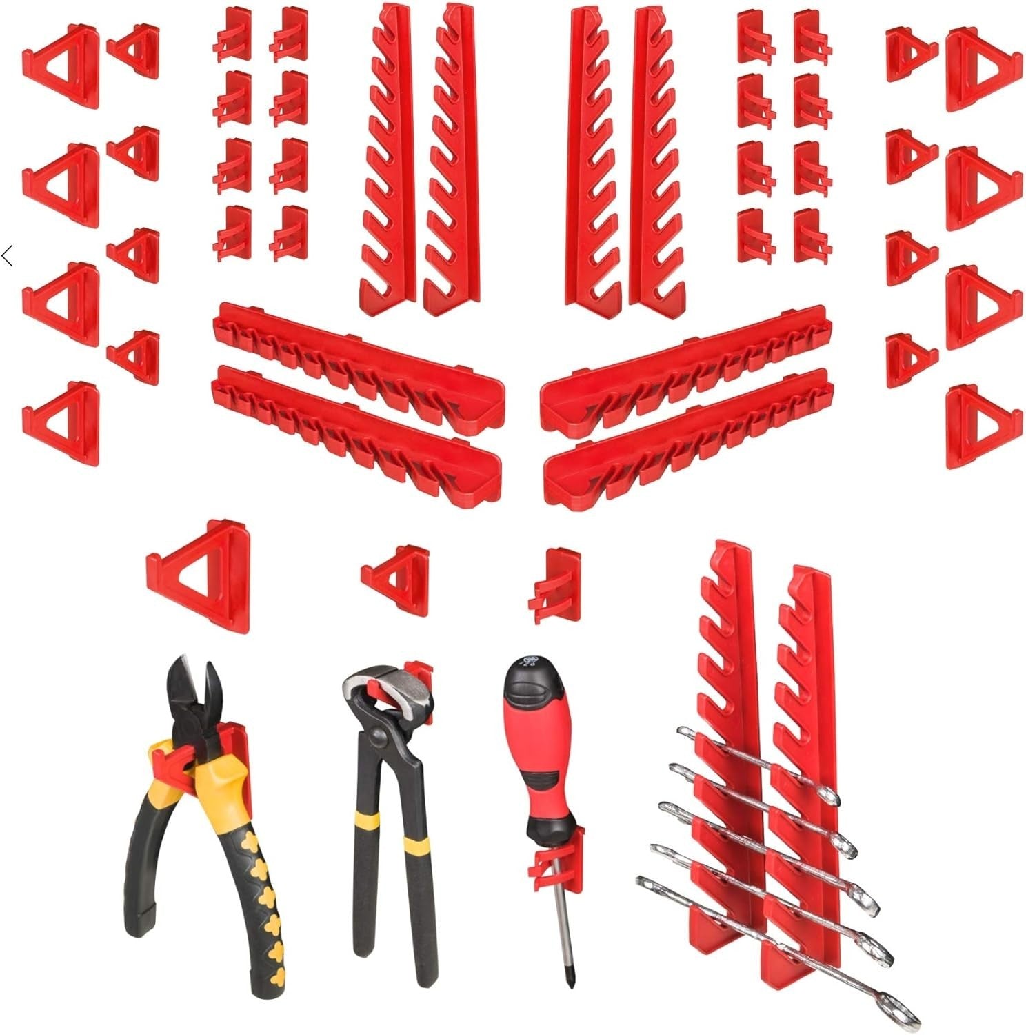 Large Garage Pegboard Tool Storage Wall Organizer Bin Rack