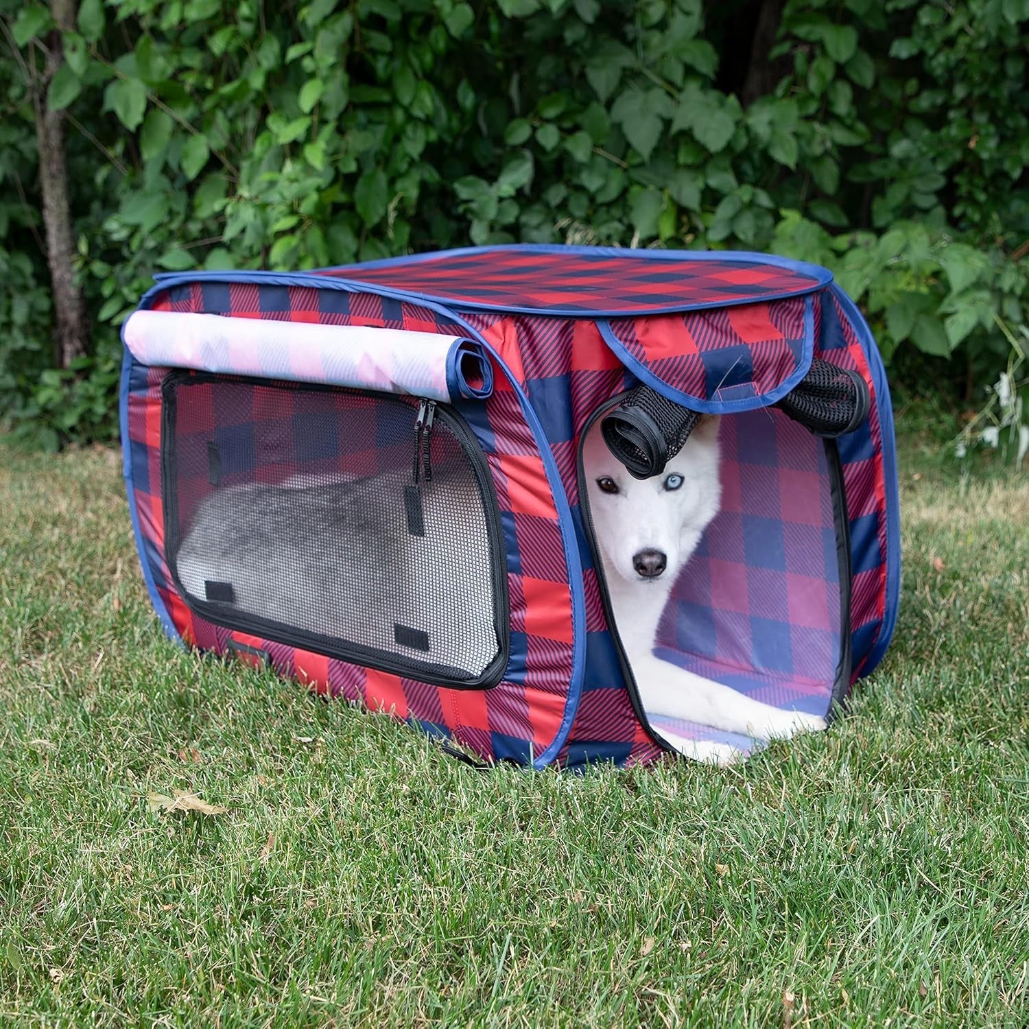Portable Cat & Dog Travel Kennel Crate w/ Pad | Waterproof, Foldable, 80cm