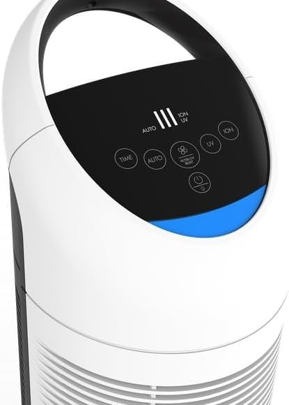 HEPA H13 Air Purifier 5 Stage UV-C Ionizer Auto Mode Odor Smoke