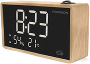 Projection Alarm Clock Radio Temperature Humidity USB Large Display