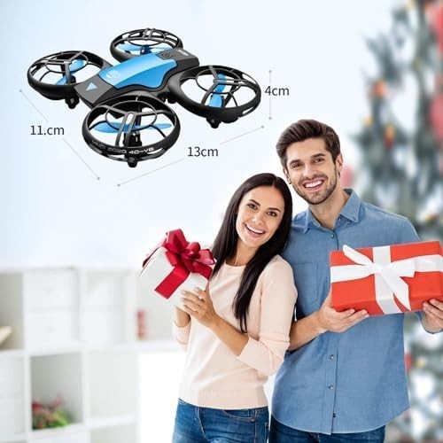 Mini Hand Controlled Drone with 3 Batteries, 3D Flip & Auto Hover for Kids