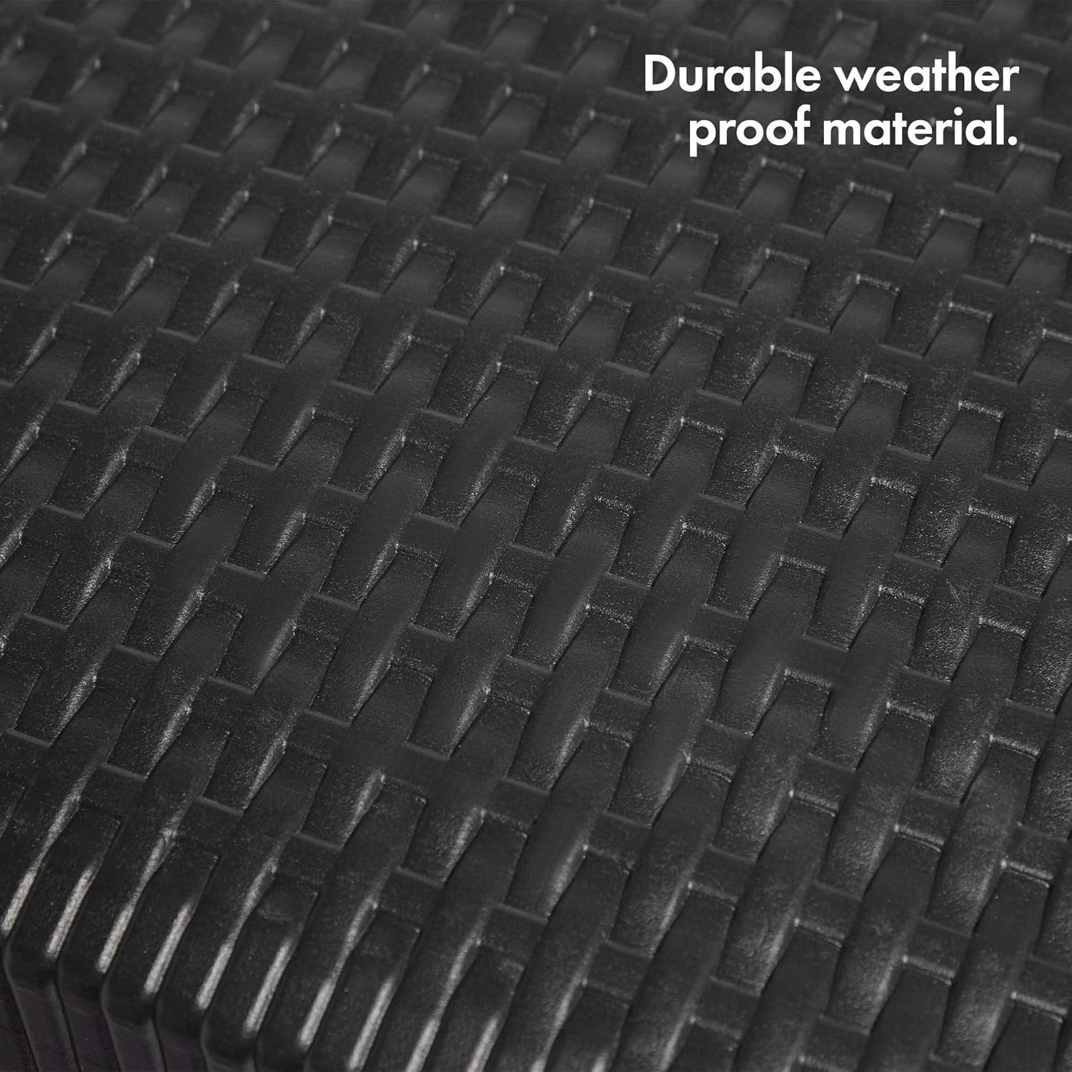 6ft Folding Garden Dining Table Rattan Effect Weatherproof Outdoor
