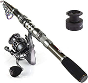 Telescopic Fishing Rod & Spinning Reel Combo – Saltwater & Freshwater Kit