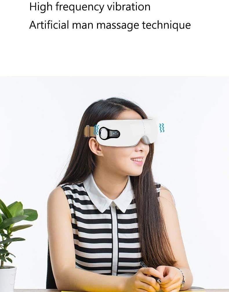 Heated Eye Massager Air Pressure Vibration Bluetooth Sleep