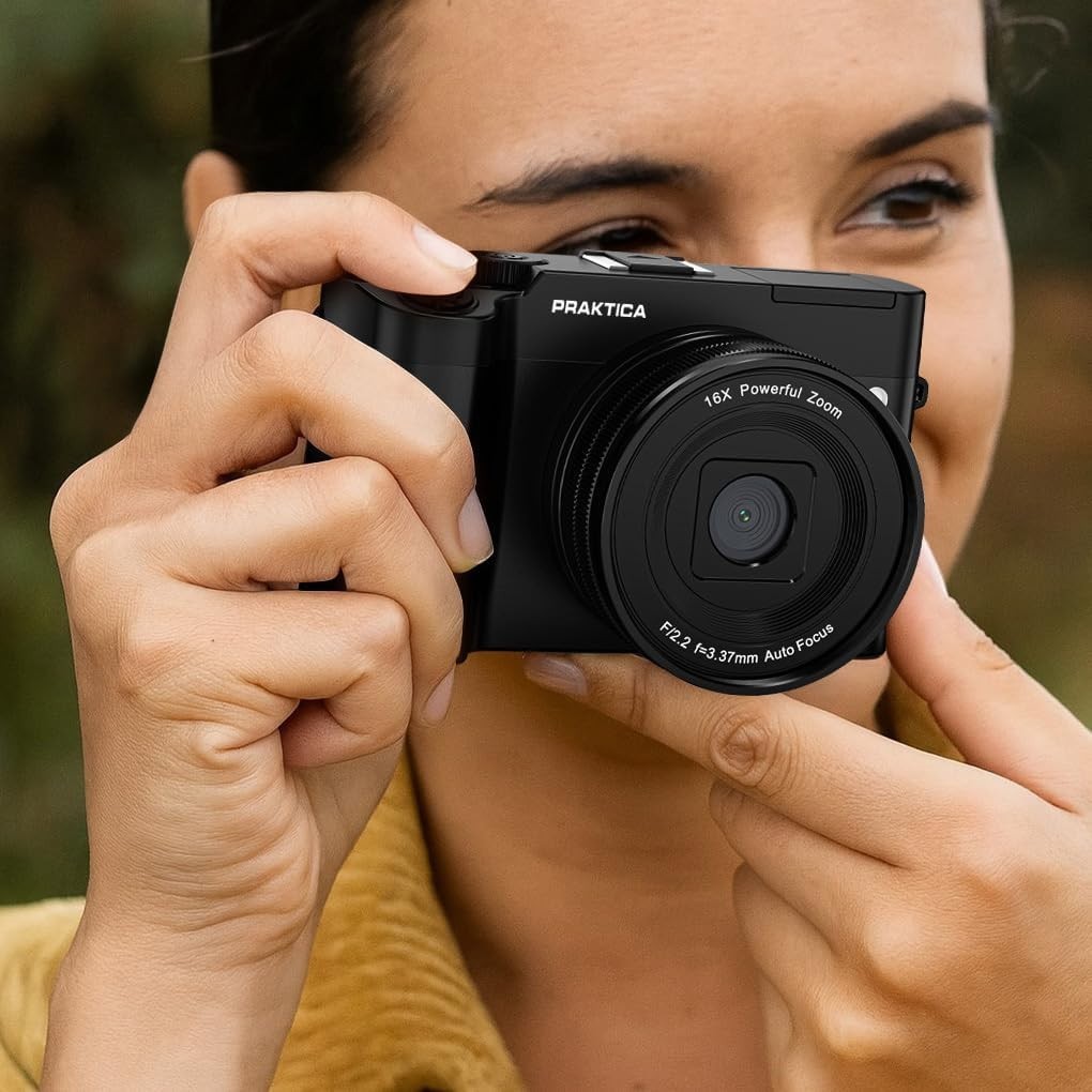 4K Mirrorless Camera 64MP 16X Zoom Dual Lens Autofocus USB-C Vlogging