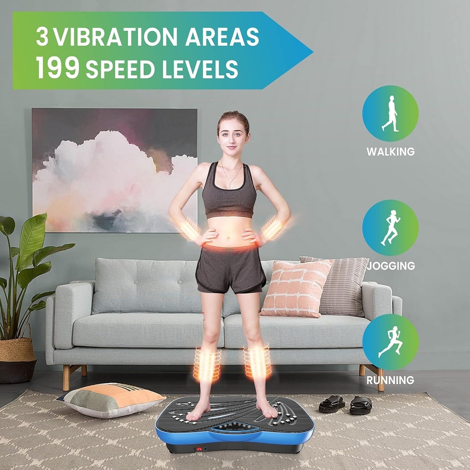Professional Vibration Plate Power Platform 199 Speeds Bluetooth