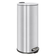 30L Stainless Steel Kitchen Pedal Bin Tall Slim Brushed Dustbin