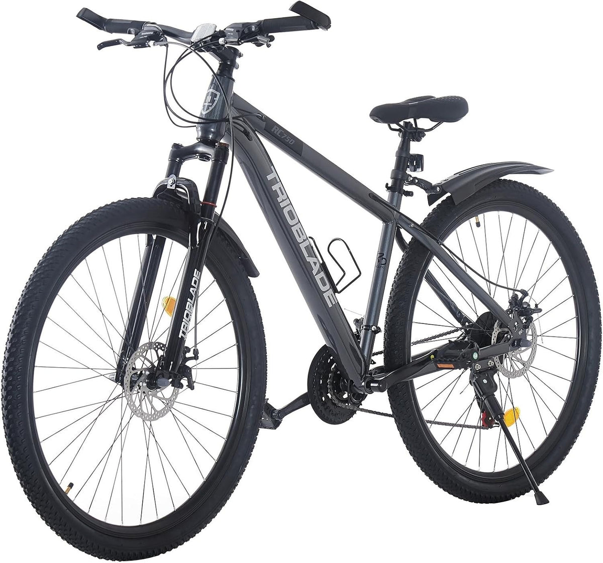 26" Mountain Bike 21 Speed Mens Womens Lightweight Alloy Disc Brake MTB