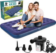 Double Air Mattress Inflatable Bed with AC Pump Waterproof Durable