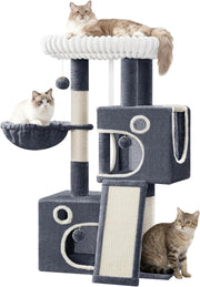 Cat Tree Tower Indoor Multi Level Scratching Post Condo Play Centre 98cm