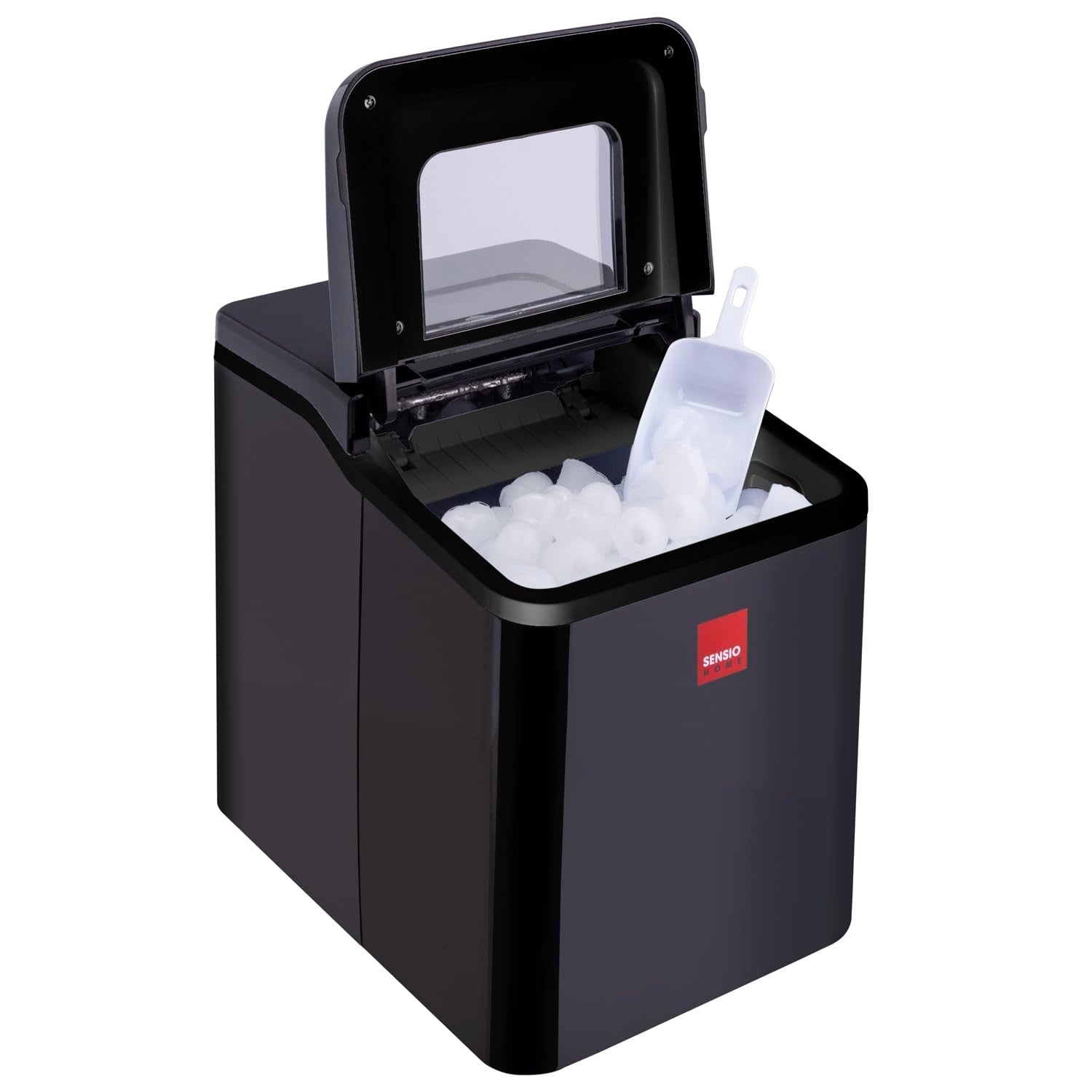 Fast Ice Cube Maker 9 Cubes in 9 Mins, 1.5L Tank, Self-Cleaning Countertop