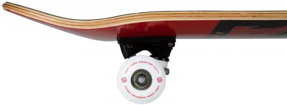 Red Beginner Skateboard 31.5"x8" Maple & Aluminium 54mm Wheels