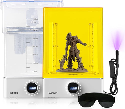 Resin Wash & Cure Station Large Models 360° UV Handheld Lamp