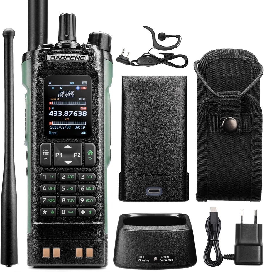 10W DMR Dual Band Radio GPS APRS 4000CH Colour Display Handheld