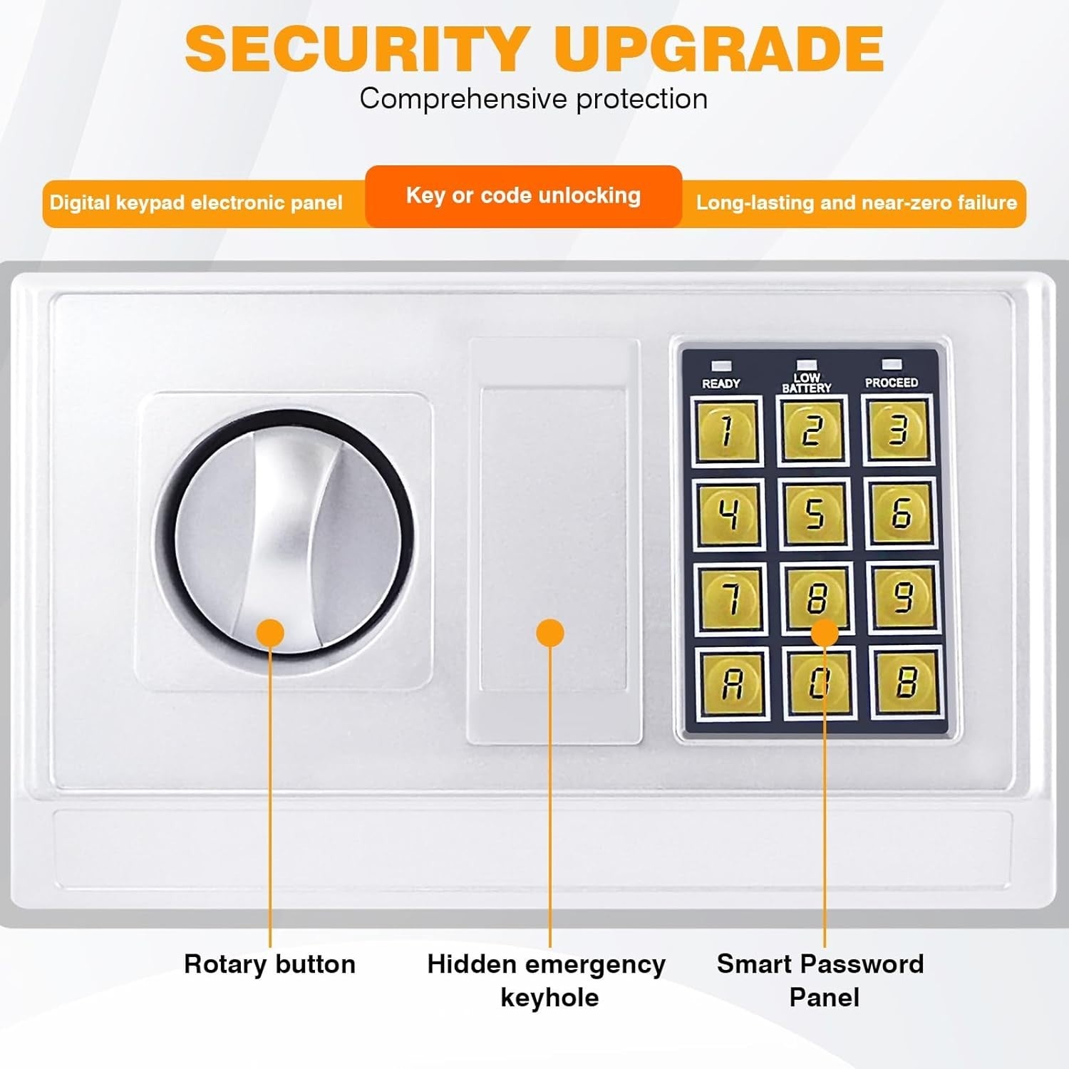 16L Digital Safe Box Electronic Keypad Security Cash Document Safe