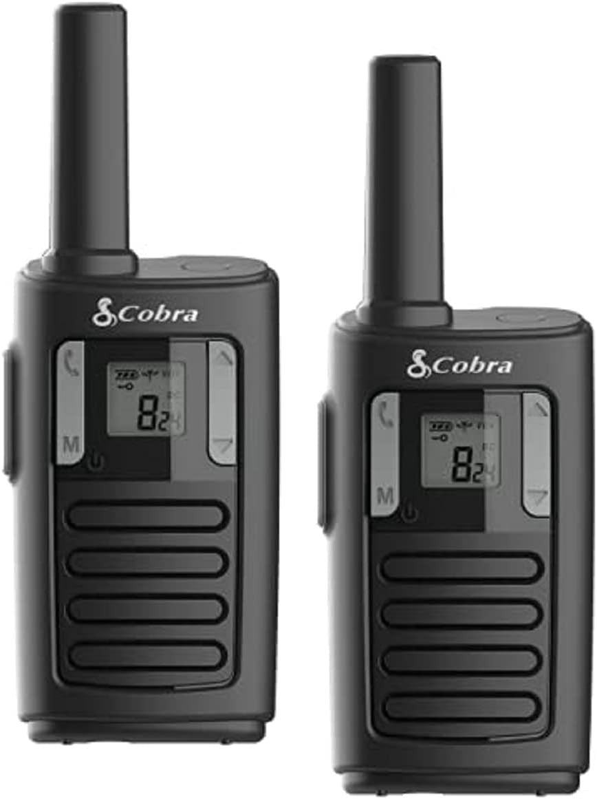 PMR446 License Free Walkie Talkie Twin Pack 3km Range 16 Channel UHF