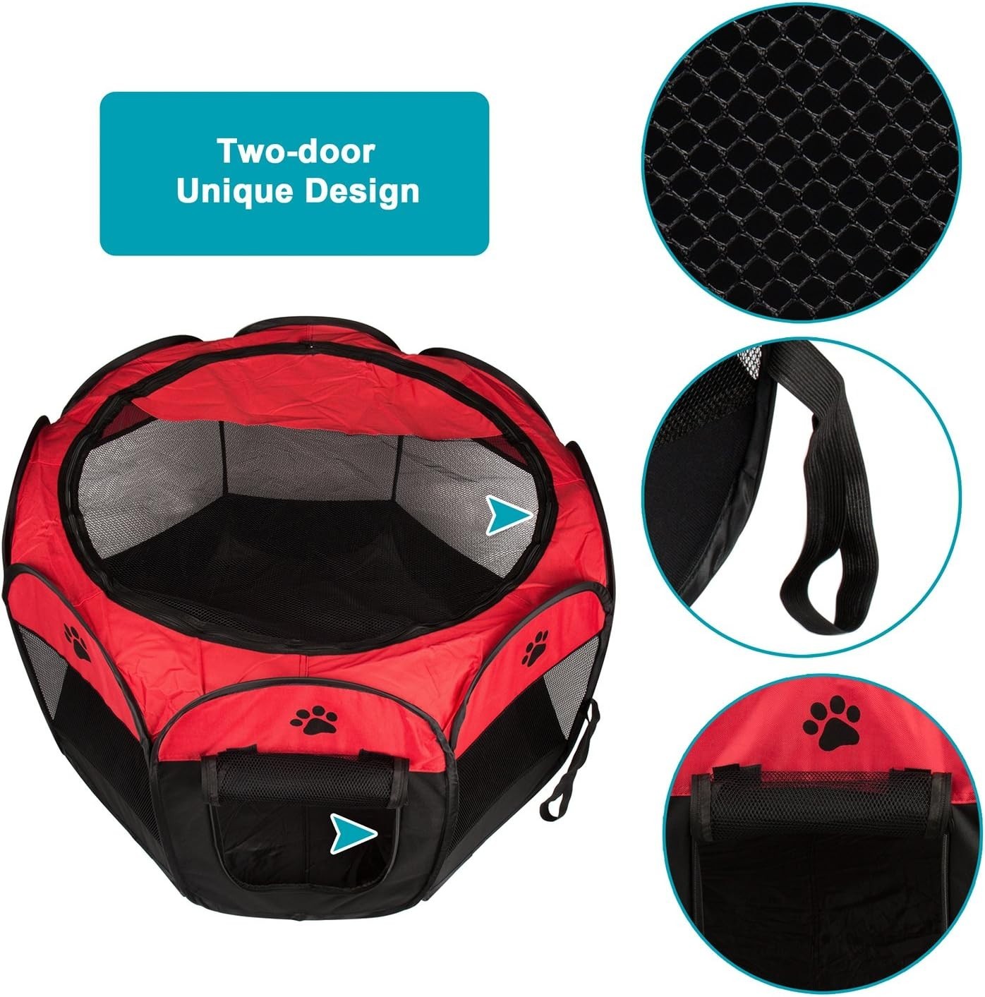 Portable Foldable Pet Playpen Small Dog Cat Cage Indoor Outdoor Tent