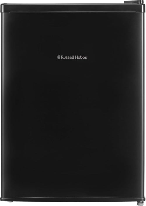 66L Mini Fridge Freezer-on-Top Compact Black Table Top Reversible