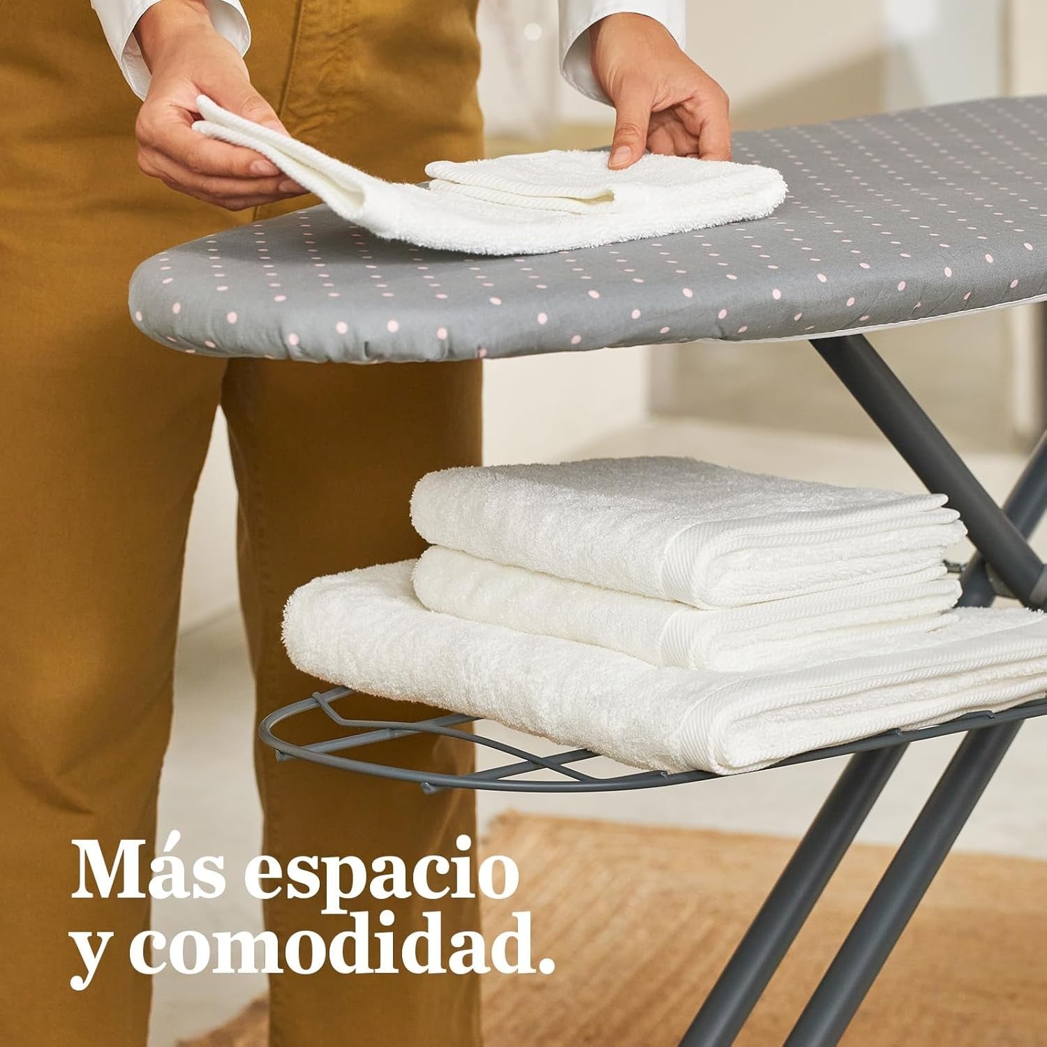 Full Size Ironing Board Adjustable Height Metal Frame Iron Rest